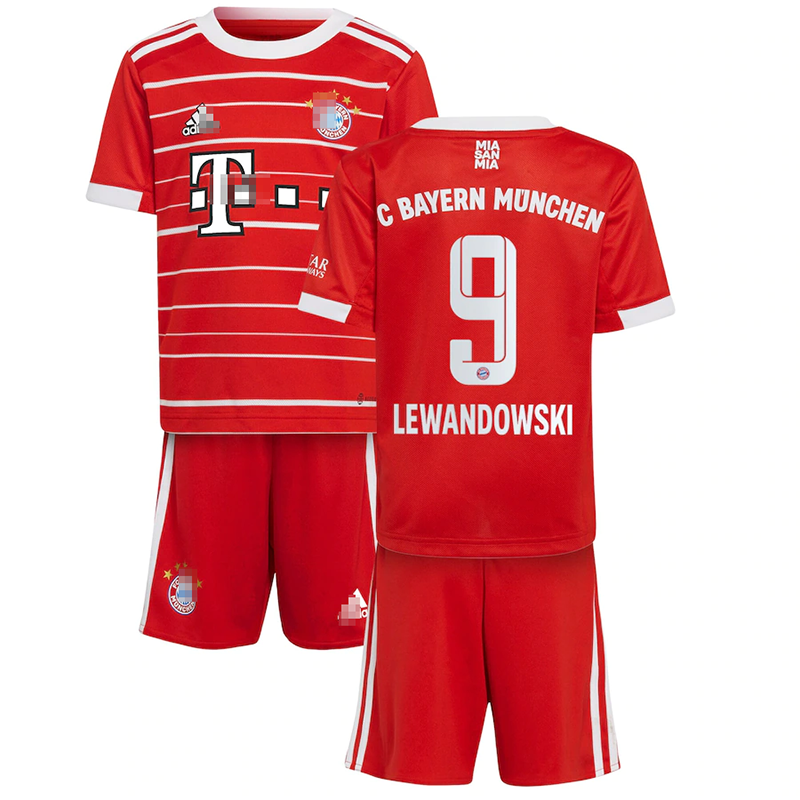 Camiseta Lewandowski 9 Bayern Múnich Home 2022/2023 Niño Kit